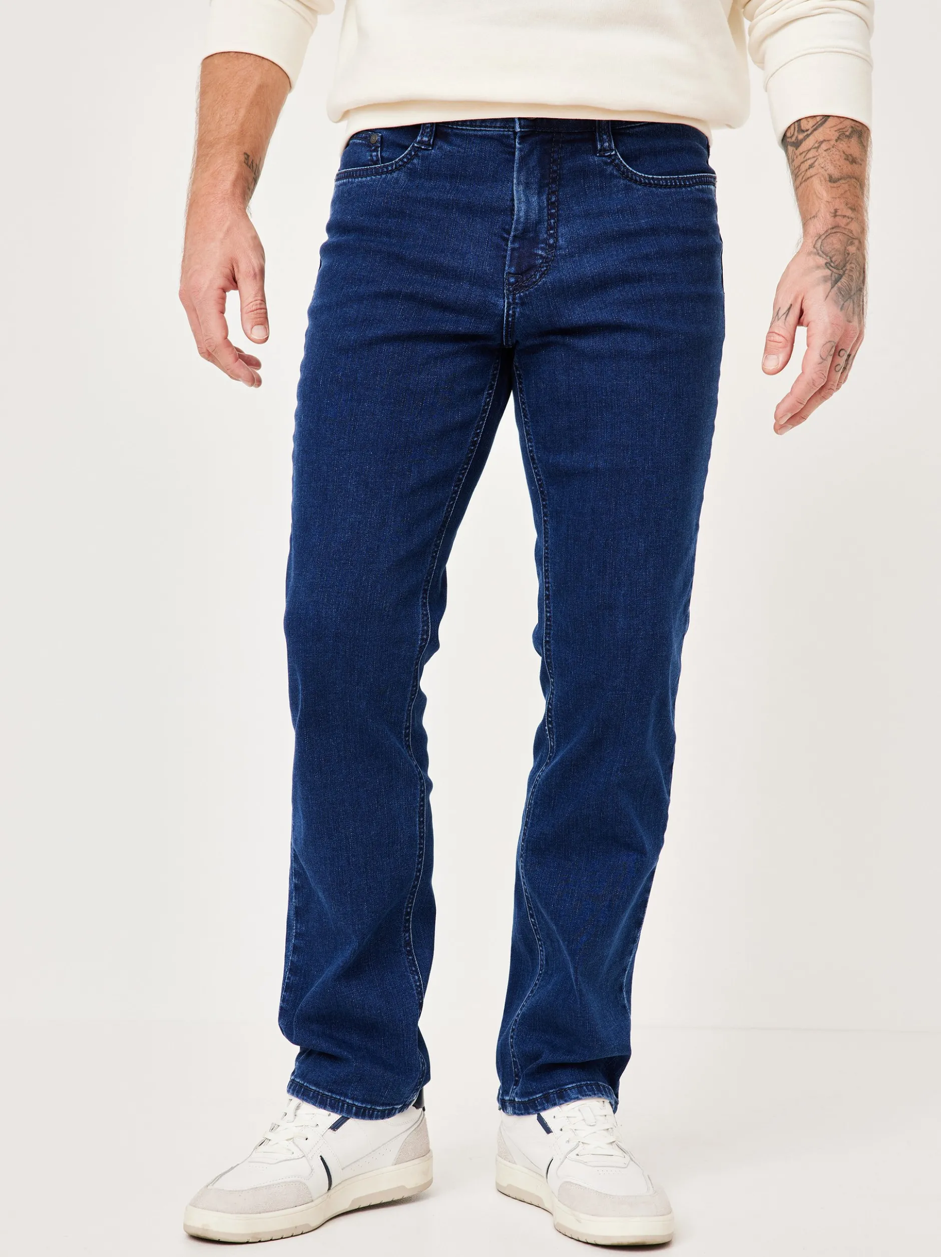 Paddock`s Herren 5-Pocket Jeans - RANGER Slim Fit in medium stone