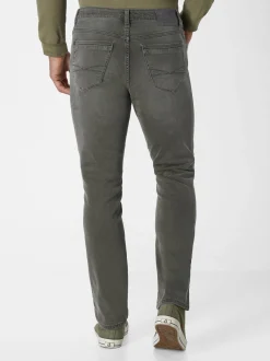 Paddock`s Herren 5-Pocket Jeans - PIPE Slim Fit in grau