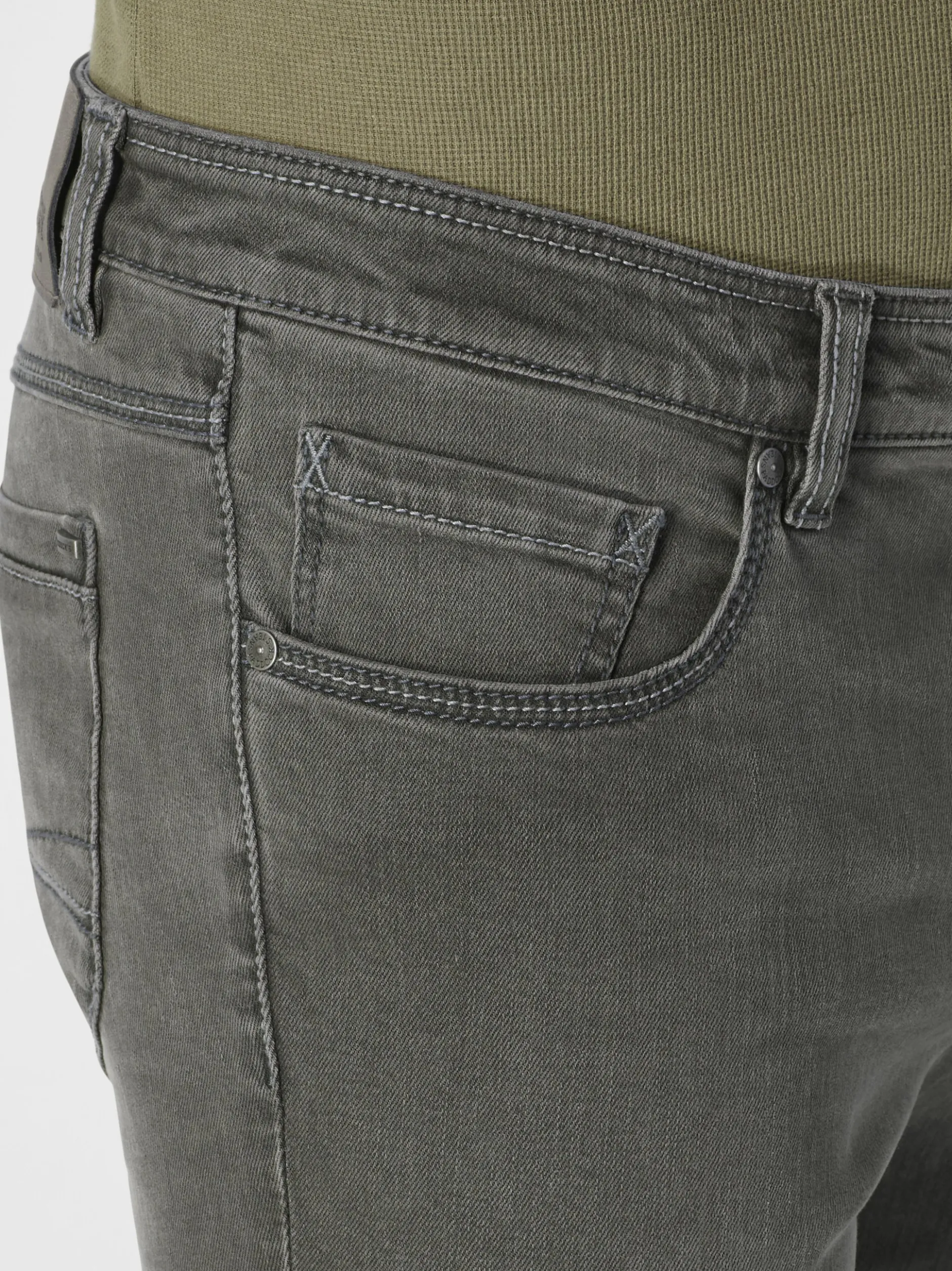 Paddock`s Herren 5-Pocket Jeans - PIPE Slim Fit in grau