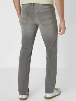 Paddock`s Herren 5-Pocket Jeans - PIPE Slim Fit in grau