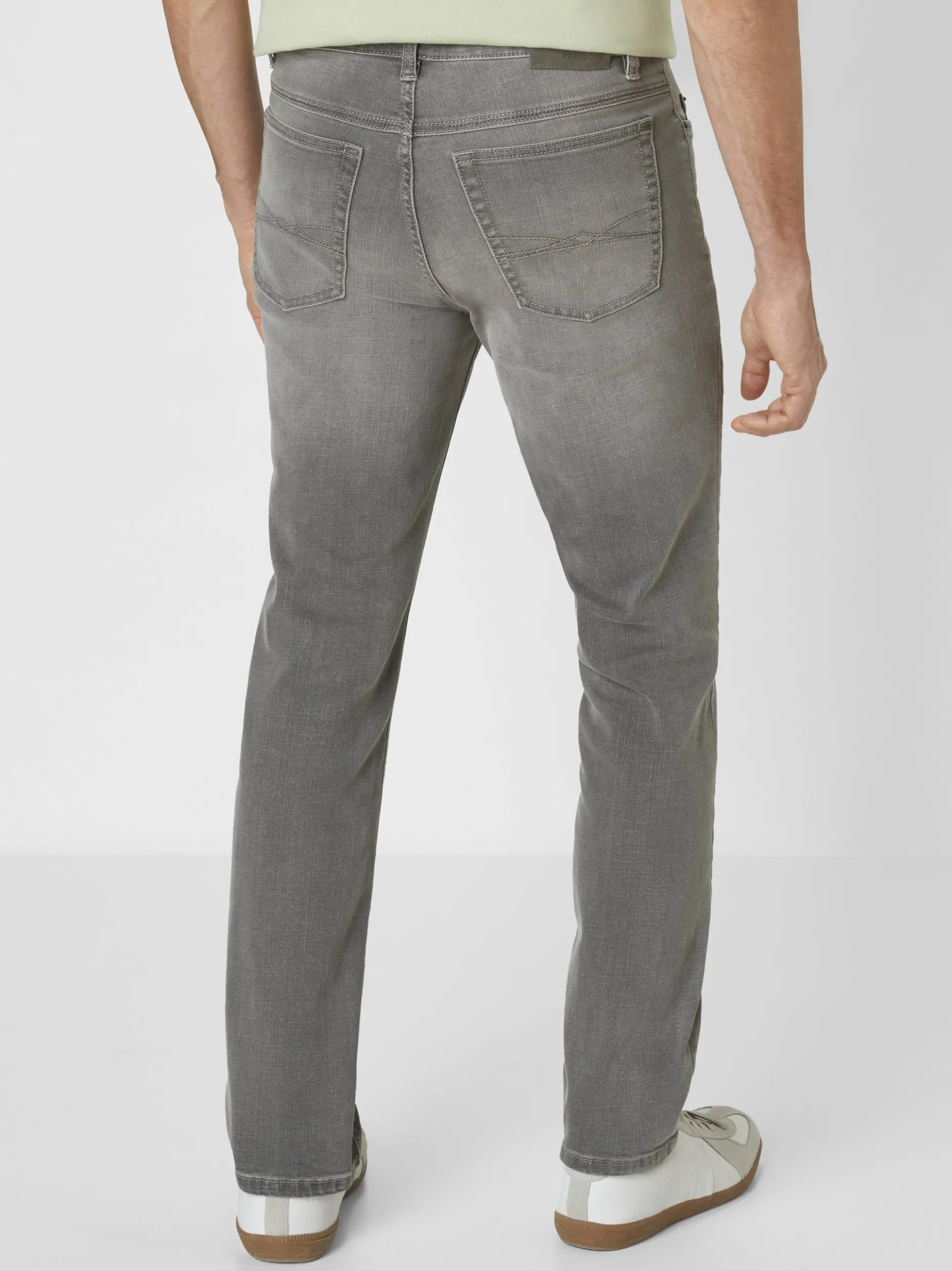 Paddock`s Herren 5-Pocket Jeans - PIPE Slim Fit in grau