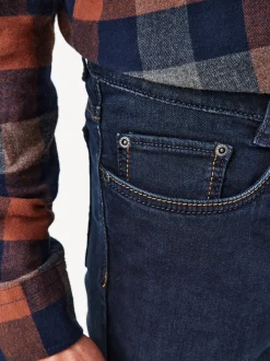 Paddock`s Herren 5-Pocket Jeans - PIPE Saddle Stitch Slim Fit in dark stone