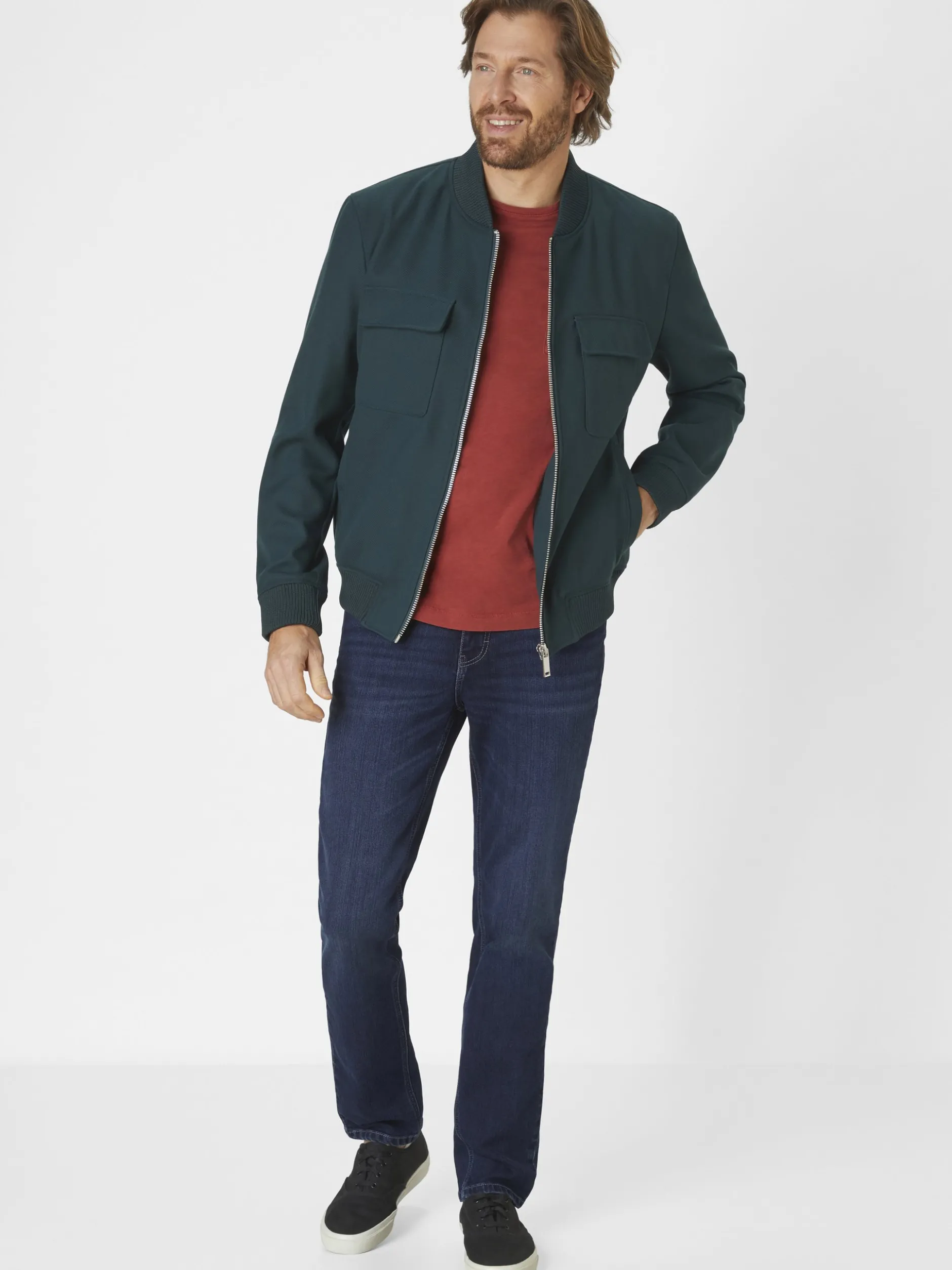 Paddock`s Herren 5-Pocket Jeans - PIPE Slim Fit in denim