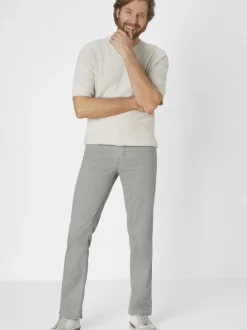 Paddock`s Herren 5-Pocket Jeans - PIPE Slim Fit in hellgrau