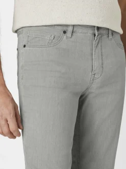 Paddock`s Herren 5-Pocket Jeans - PIPE Slim Fit in hellgrau