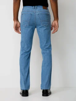 Paddock`s Herren 5-Pocket Jeans - PIPE Slim Fit in bleached