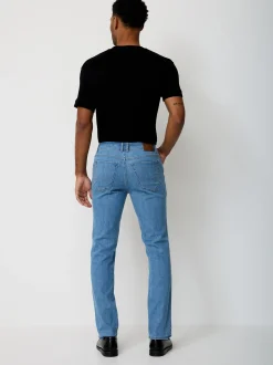 Paddock`s Herren 5-Pocket Jeans - PIPE Slim Fit in bleached