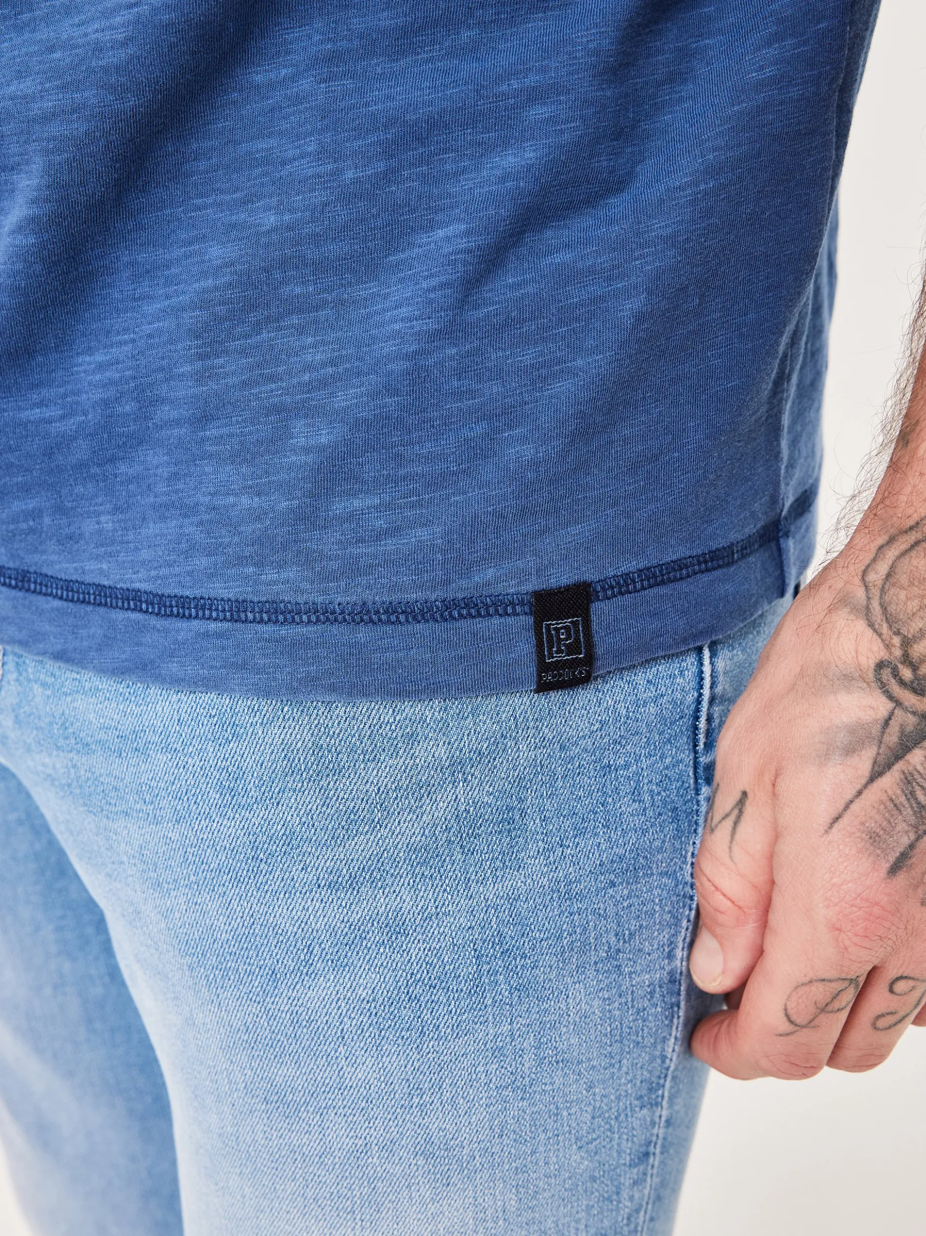 Paddock`s Herren Shirt - Regular Fit in blau
