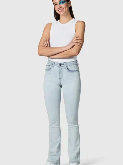 Peak Time Damen Bootcut-Jeans - Zenita in hellblau