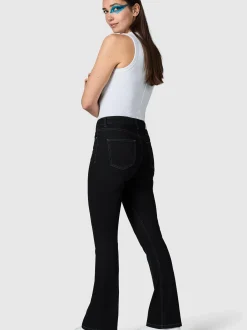 Peak Time Damen Bootcut-Jeans - Zenita in schwarz