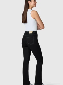 Peak Time Damen Bootcut-Jeans - Zenita in schwarz
