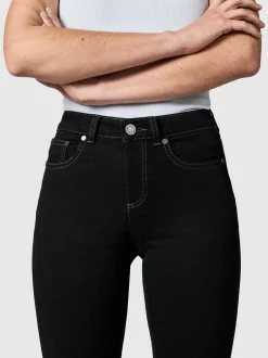 Peak Time Damen Bootcut-Jeans - Zenita in schwarz