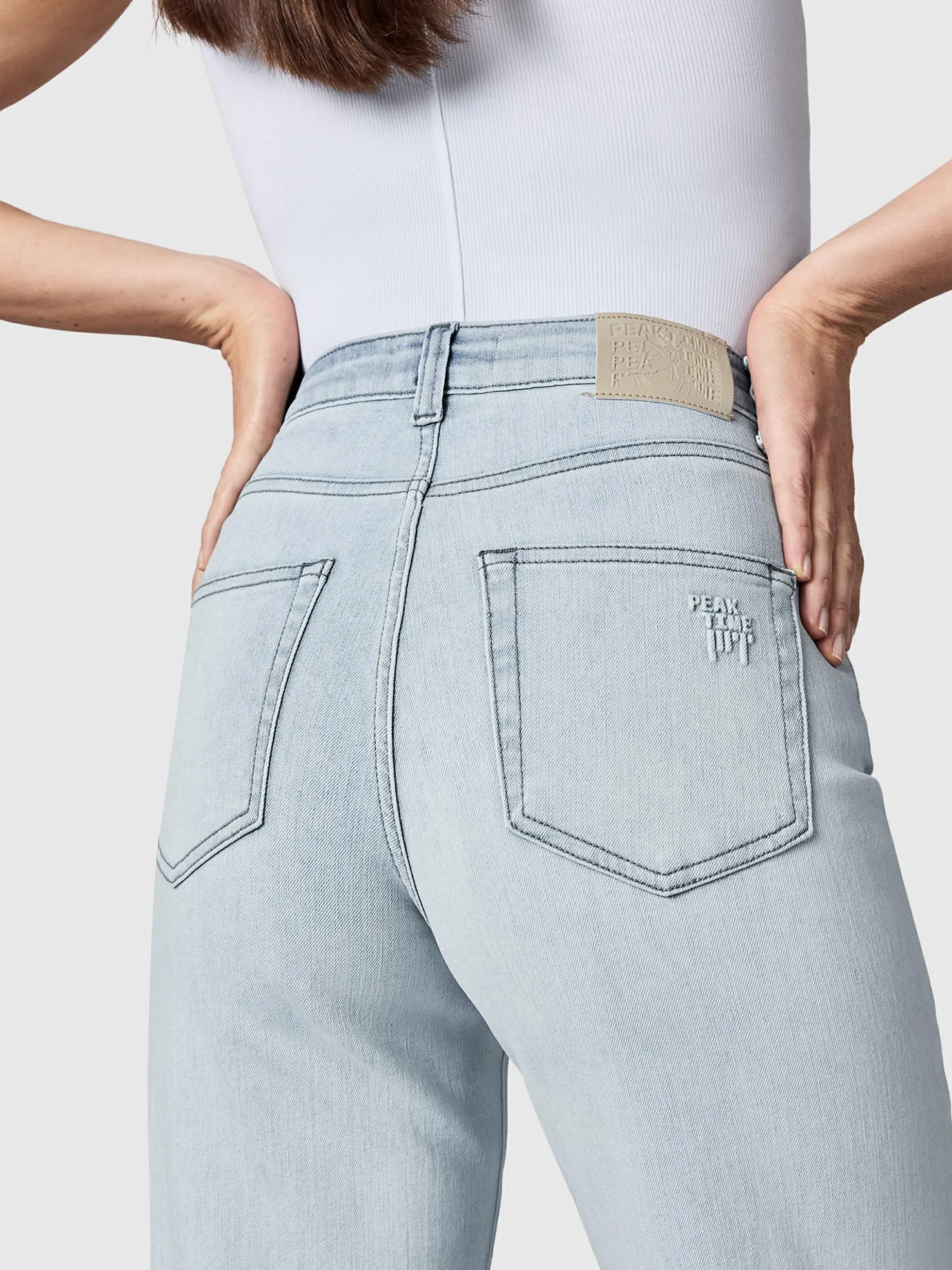 Peak Time Damen Jeans - Eklipsa in hellblau