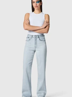 Peak Time Damen Jeans - Eklipsa in hellblau