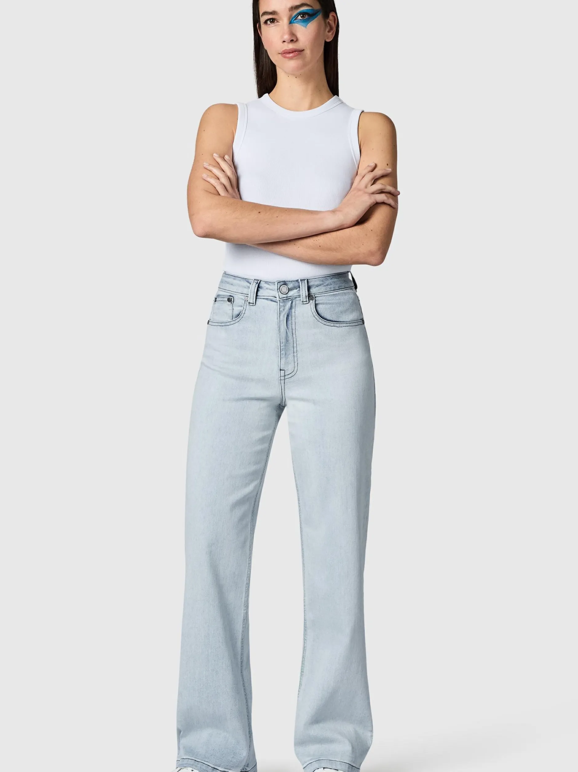 Peak Time Damen Jeans - Eklipsa in hellblau