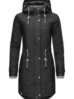 Peak Time Damen Regenjacke - L60042 in schwarz