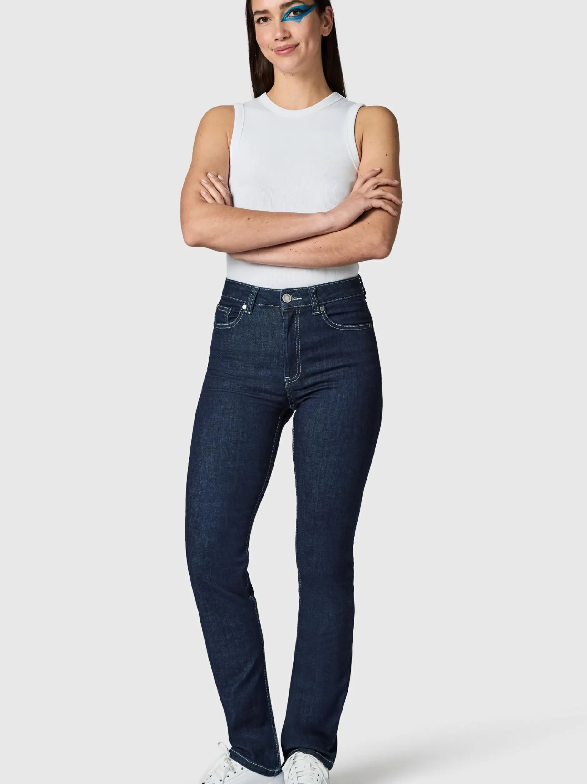 Peak Time Damen Straight-Jeans - Galaxa in blau