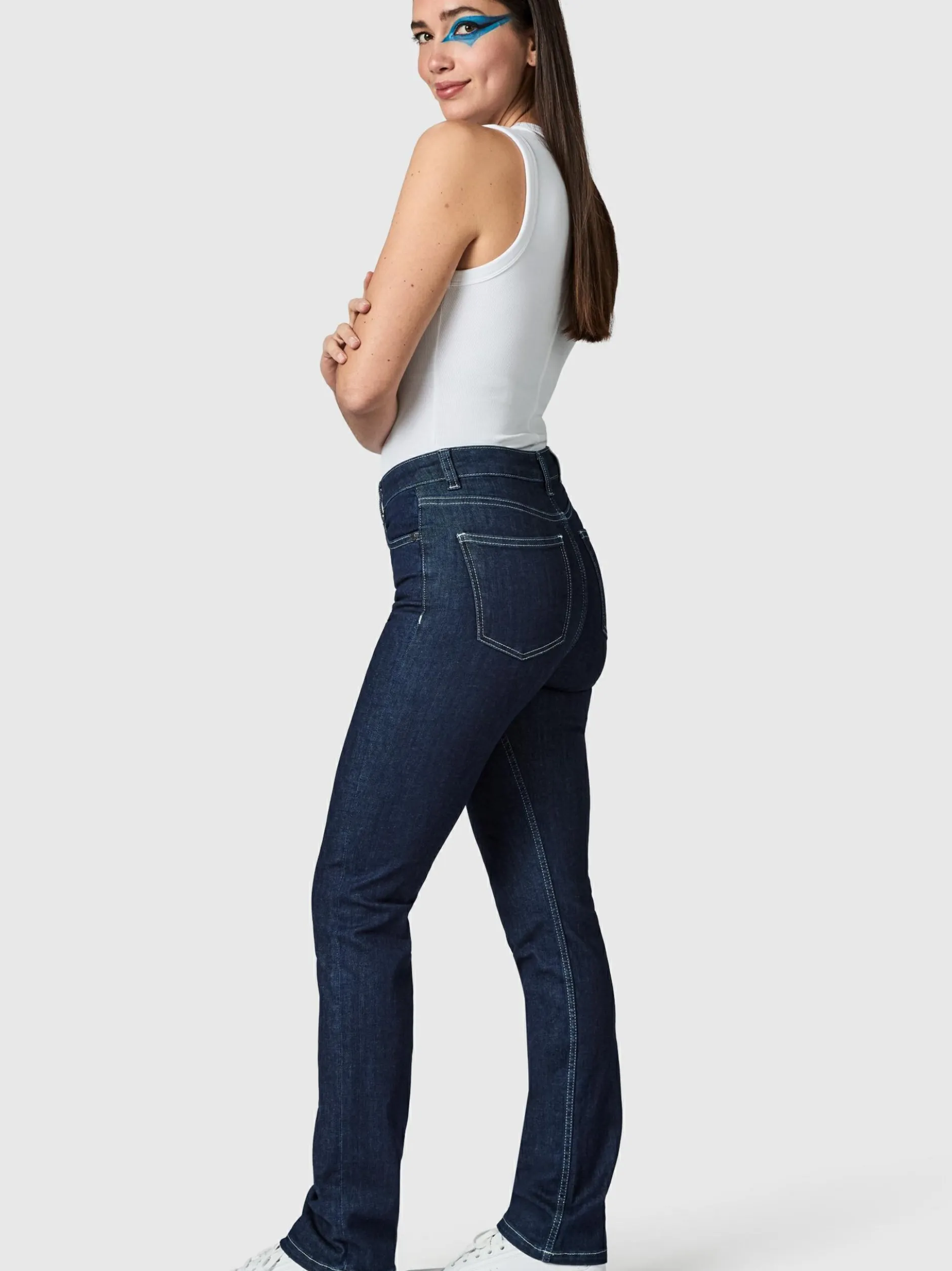 Peak Time Damen Straight-Jeans - Galaxa in blau