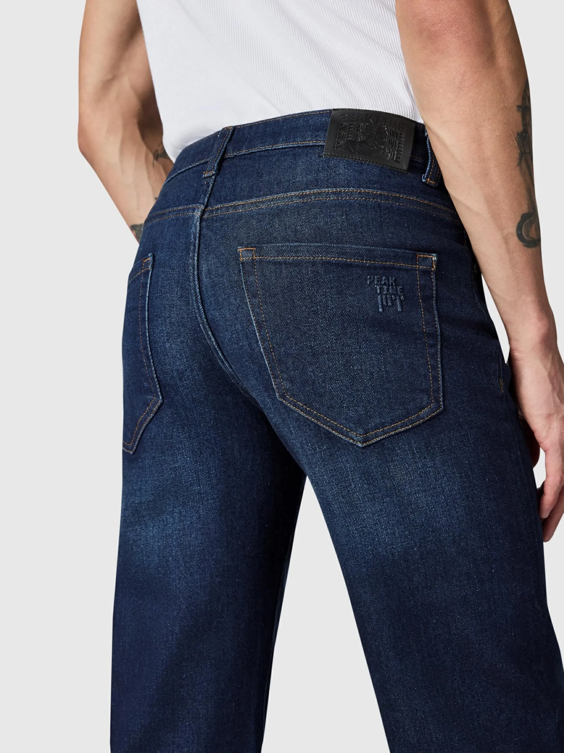 Peak Time Herren Jeans - Cosmis Tapered Fit in blau