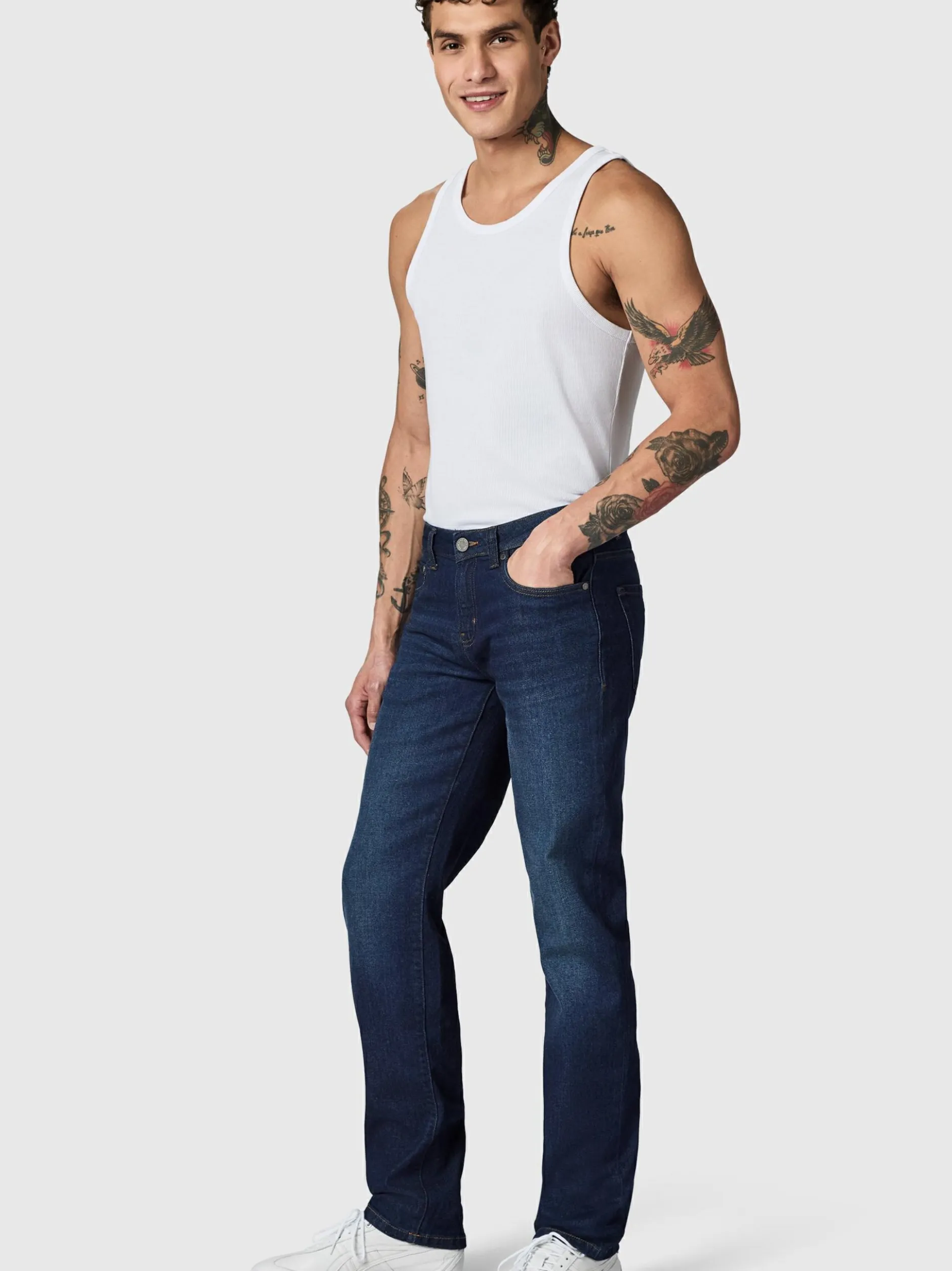 Peak Time Herren Jeans - Cosmis Tapered Fit in blau