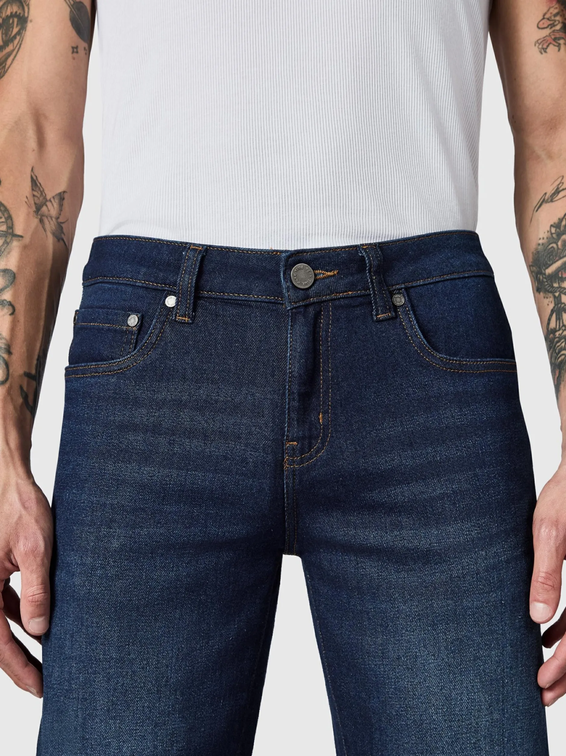 Peak Time Herren Jeans - Cosmis Tapered Fit in blau