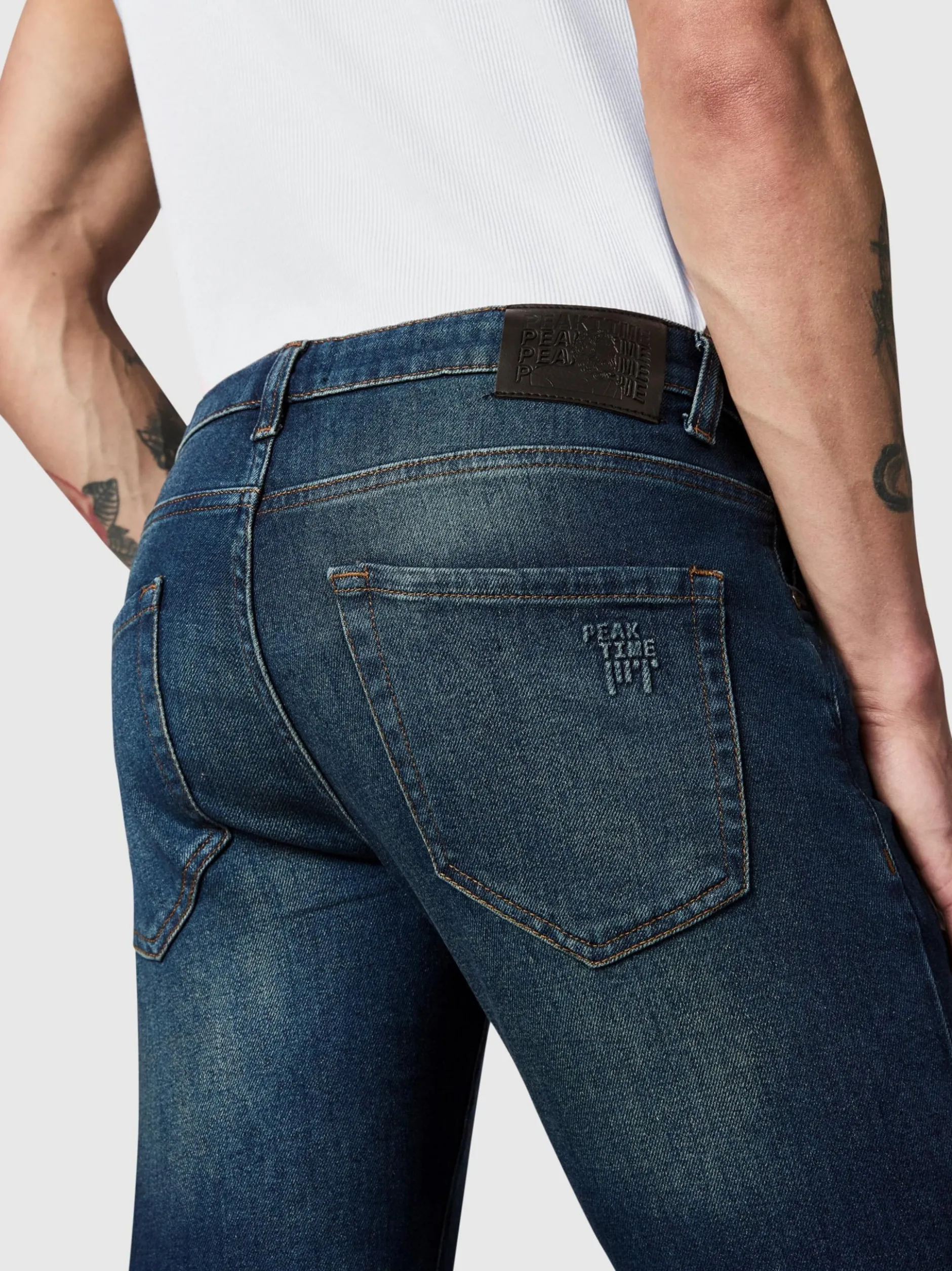 Peak Time Herren Straight-Jeans - Orbis in blau