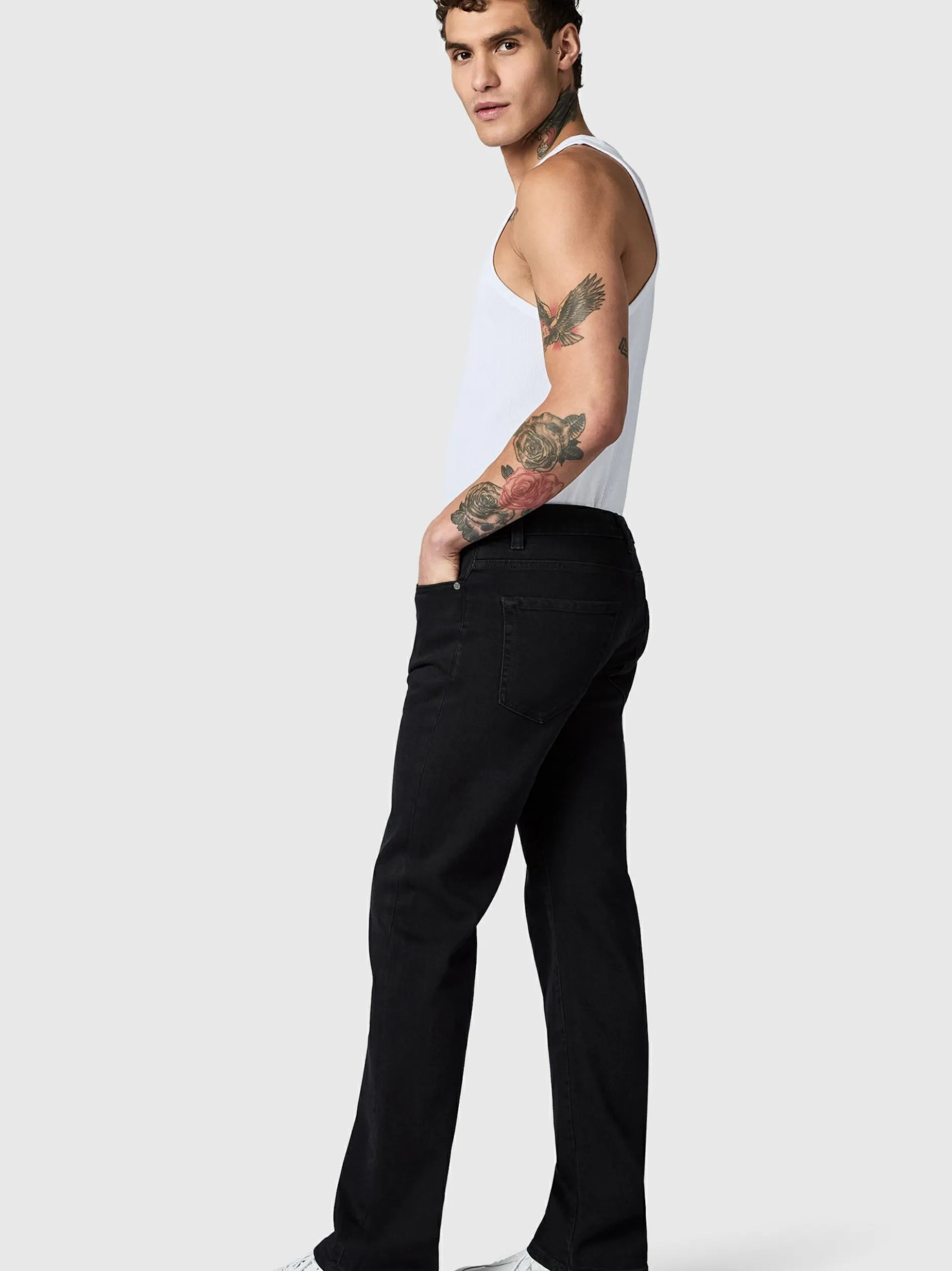 Peak Time Herren Straight-Jeans - Orbis in schwarz