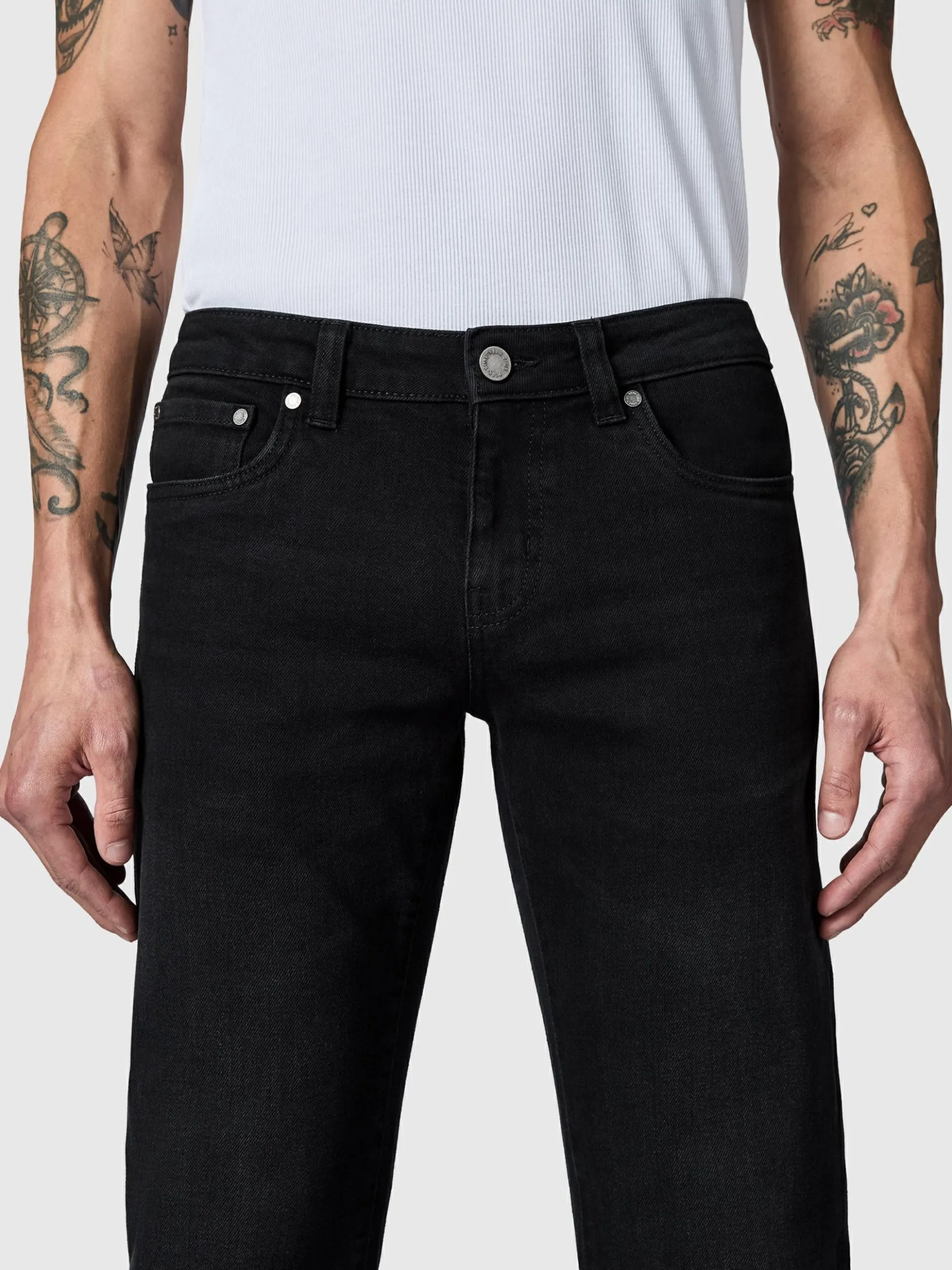 Peak Time Herren Straight-Jeans - Orbis in schwarz