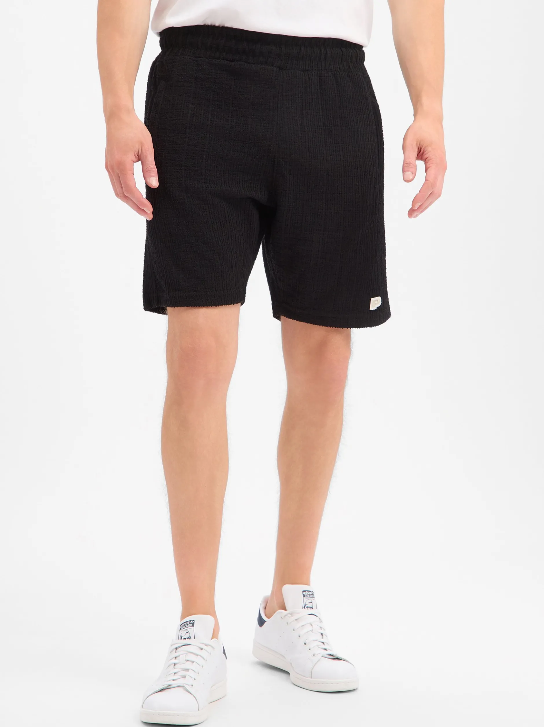 PEGADOR Herren Shorts in schwarz - Länge: kurz
