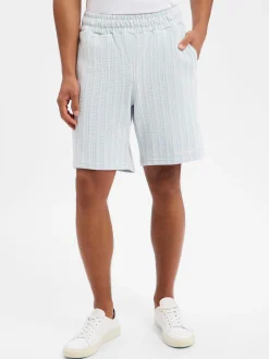 PEGADOR Herren Sweatshorts - Forno in hellblau weiß
