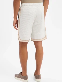 PEGADOR Herren Sweatshorts - Signar Waffle in hellgrau