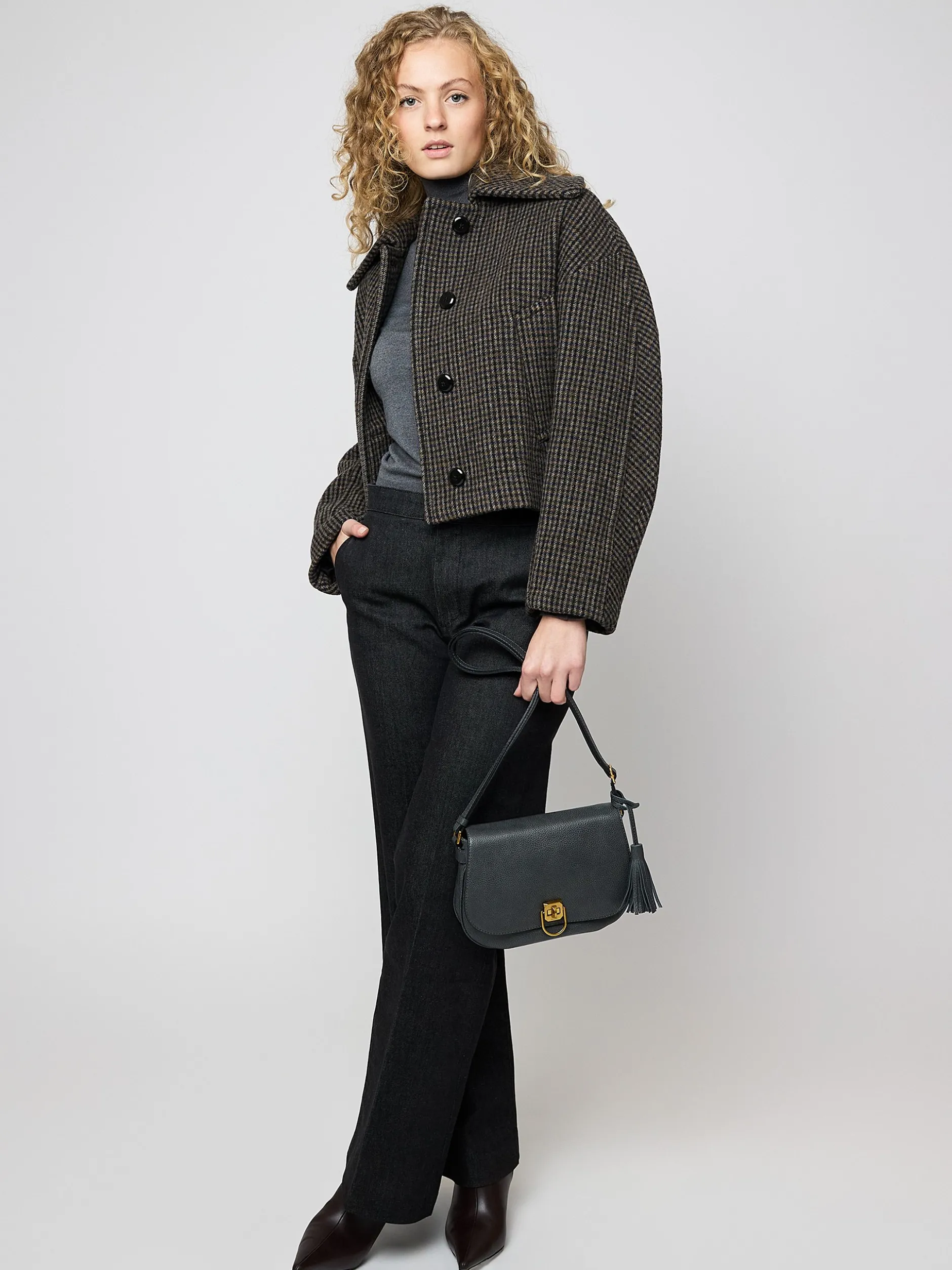 PICARD Damen Schultertasche - Calico in schwarz