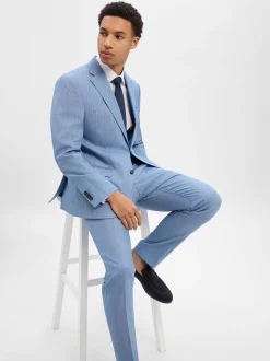 Pierre Cardin Herren Baukasten-Sakko mit Schurwoll-Anteil - Grant in blau