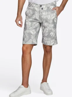 Pierre Cardin Herren Bermuda Strasbourg in grau weiß