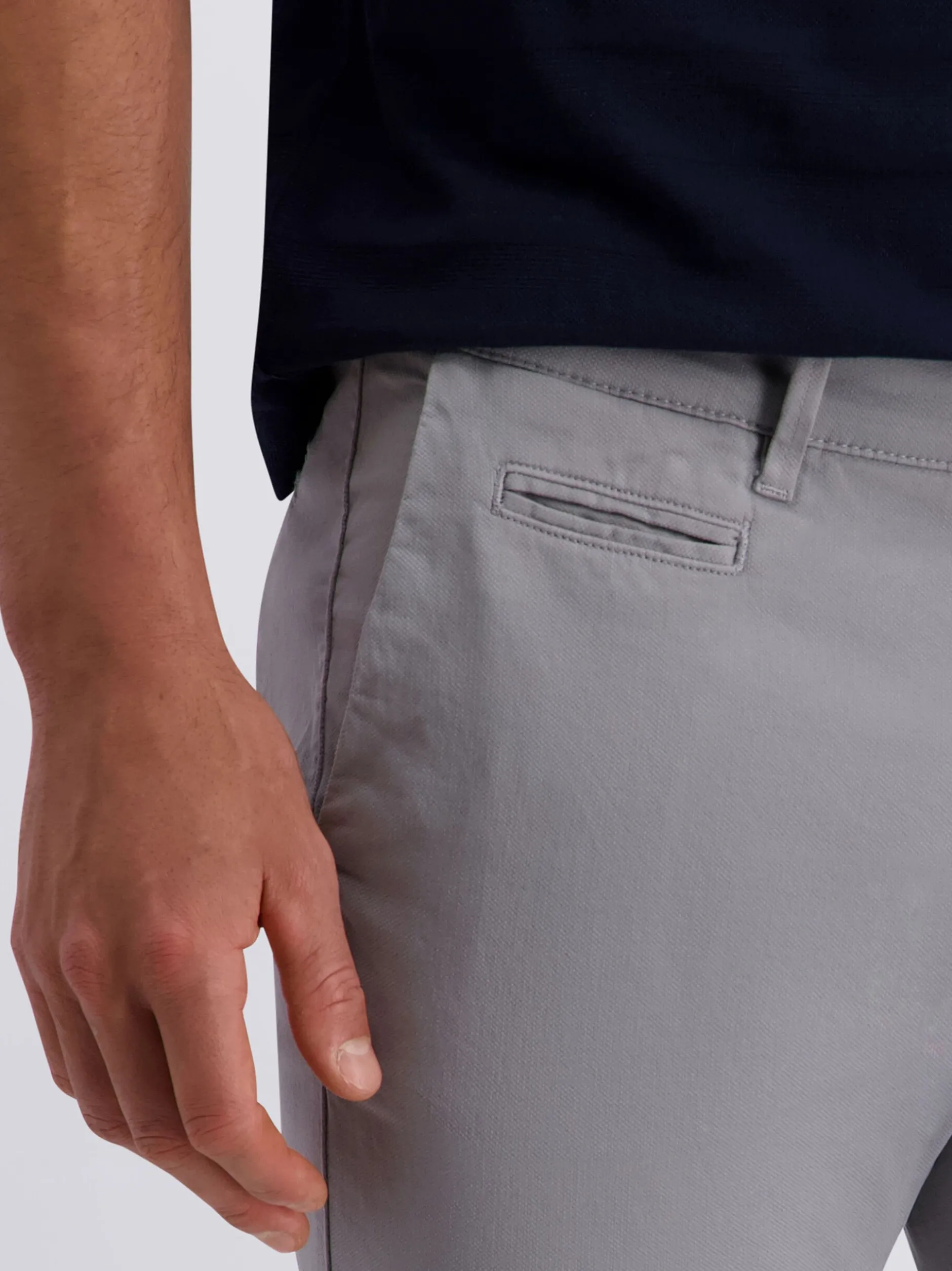 Pierre Cardin Herren Chino Castres in grau - Länge: lang