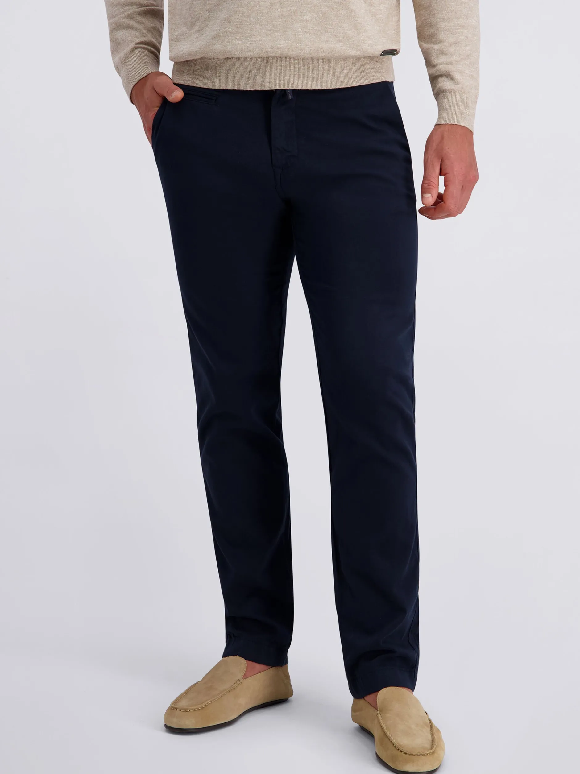 Pierre Cardin Herren Chino Castres in blau - Länge: lang
