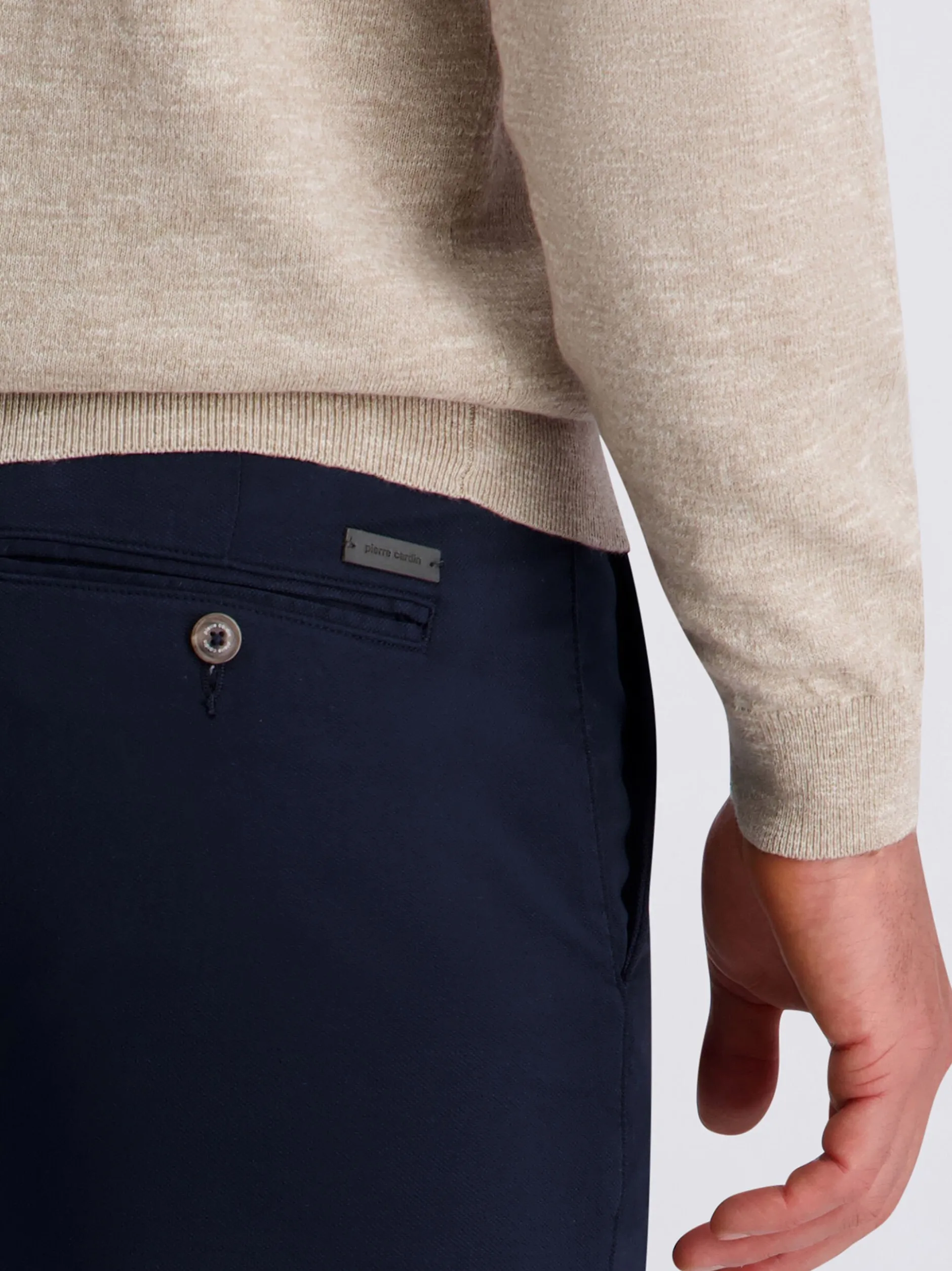 Pierre Cardin Herren Chino Castres in blau - Länge: lang