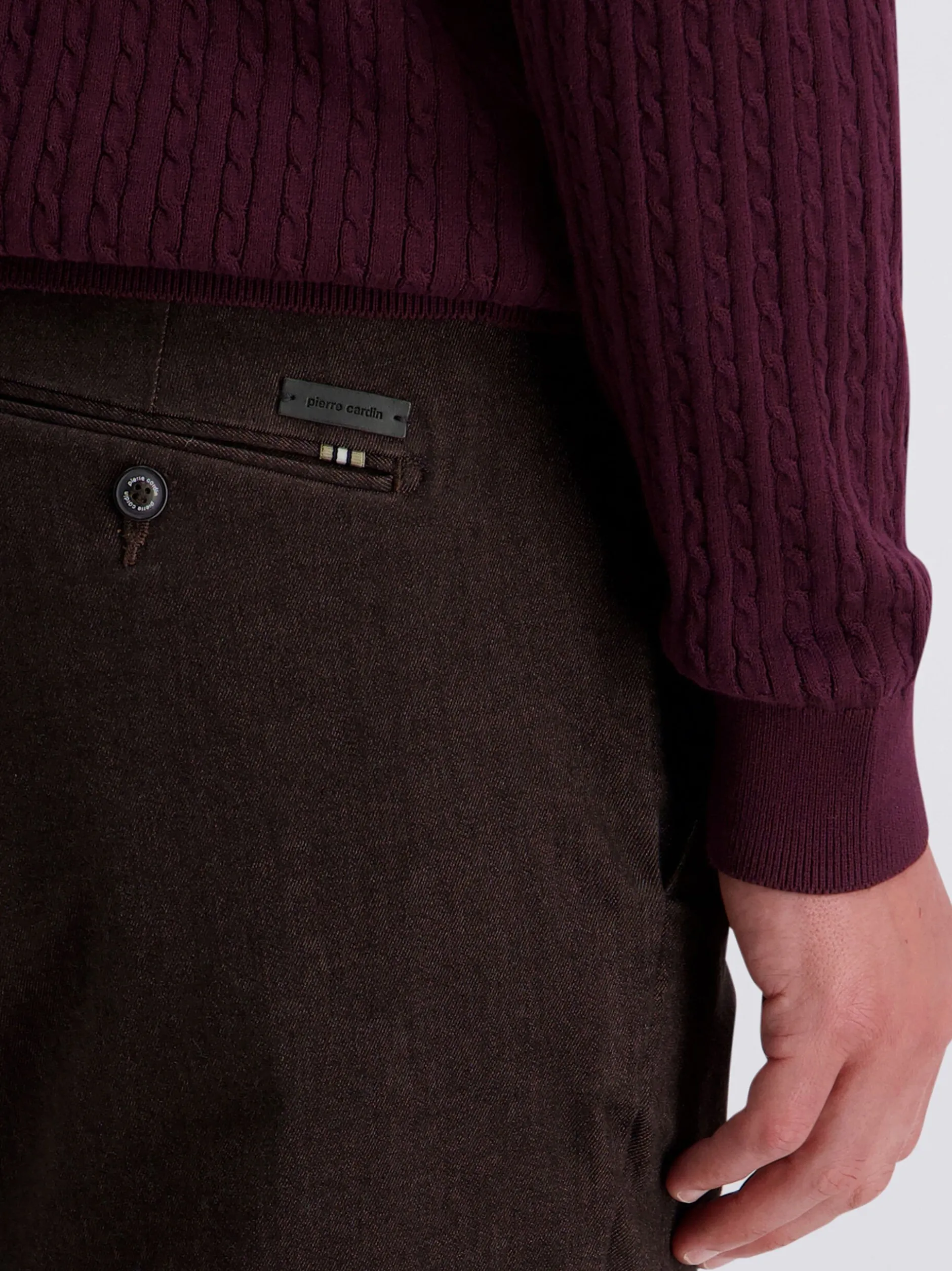 Pierre Cardin Herren Chino - Colmar in braun