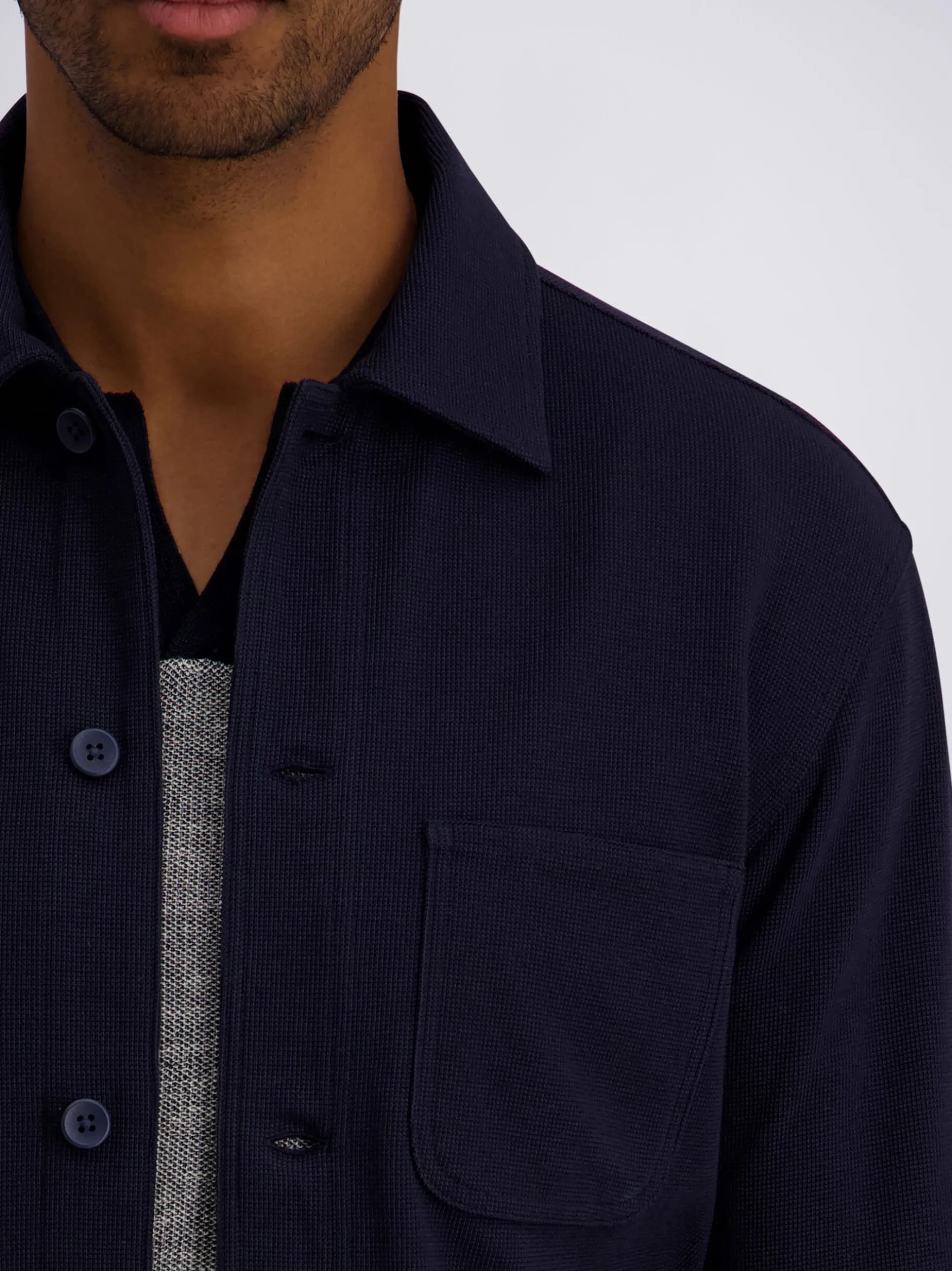 Pierre Cardin Herren Hemdjacke in marine
