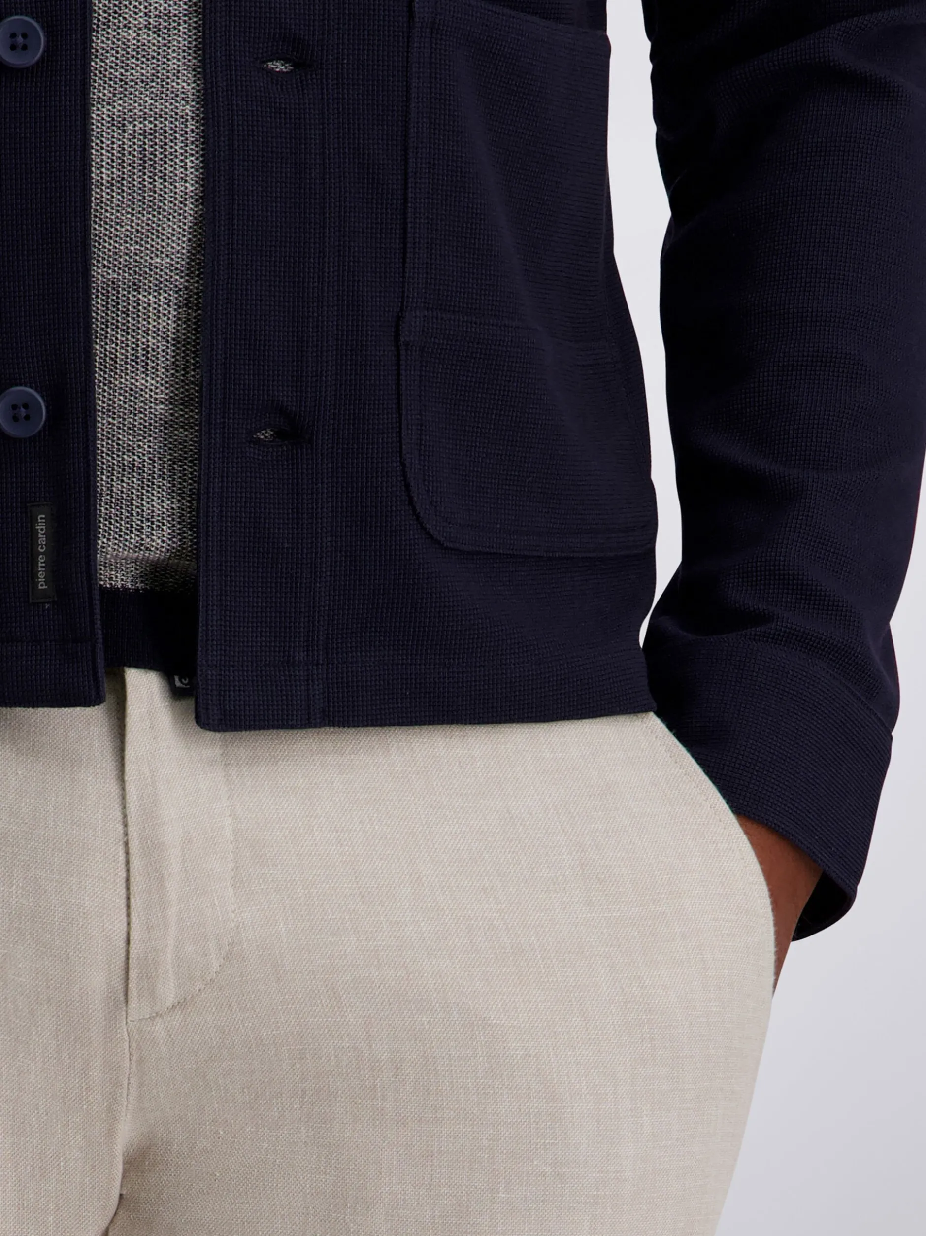 Pierre Cardin Herren Hemdjacke in marine