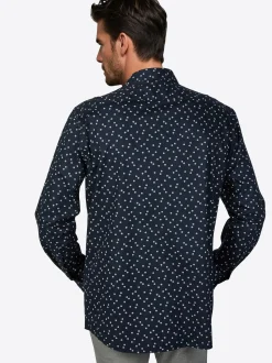 Pierre Cardin Herren Hemd Kent in blau - Ärmel: langarm