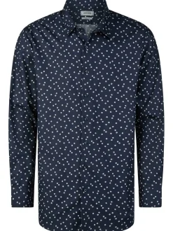 Pierre Cardin Herren Hemd Kent in blau - Ärmel: langarm
