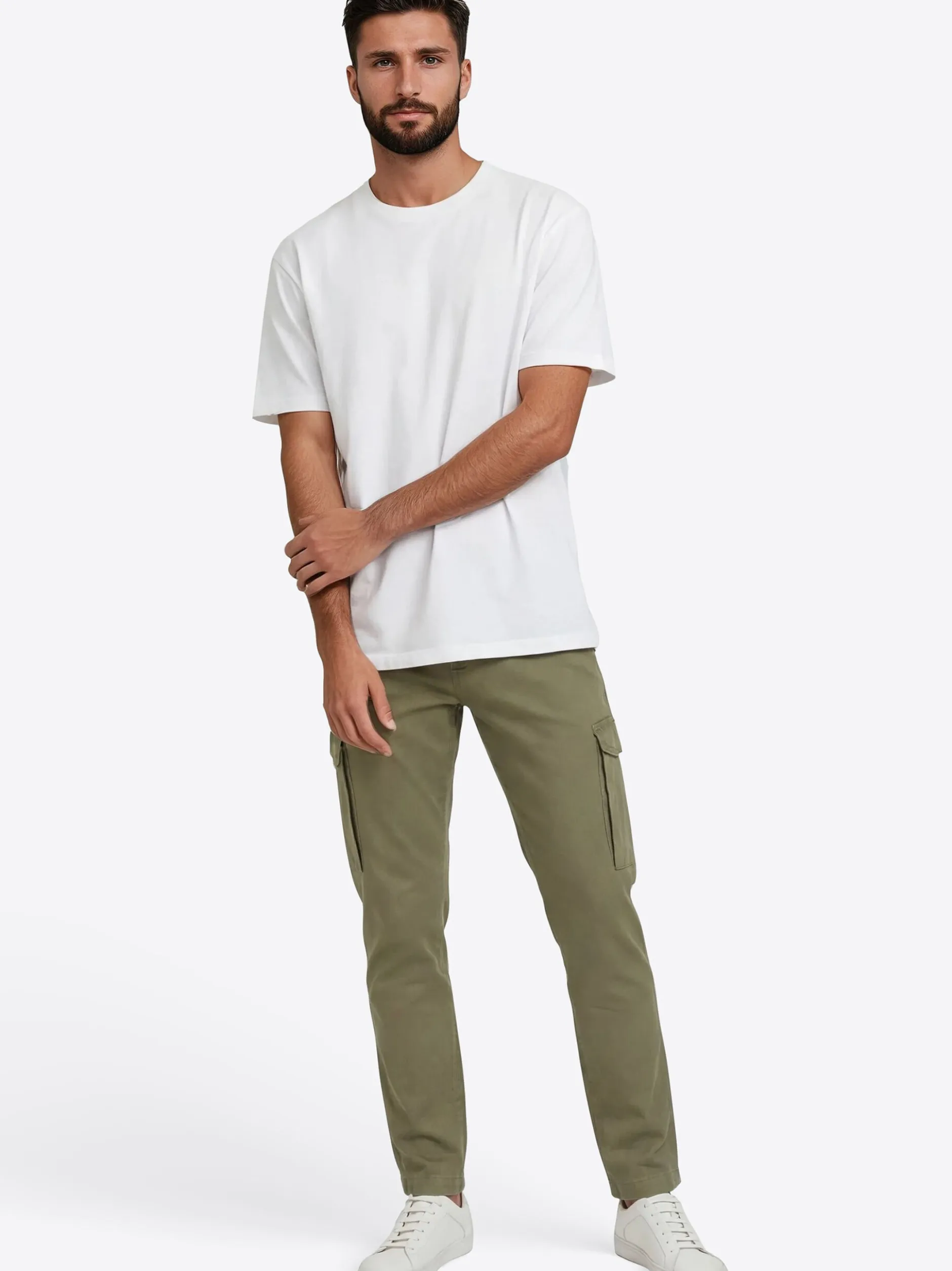 Pierre Cardin Herren Hose - Cean in oliv