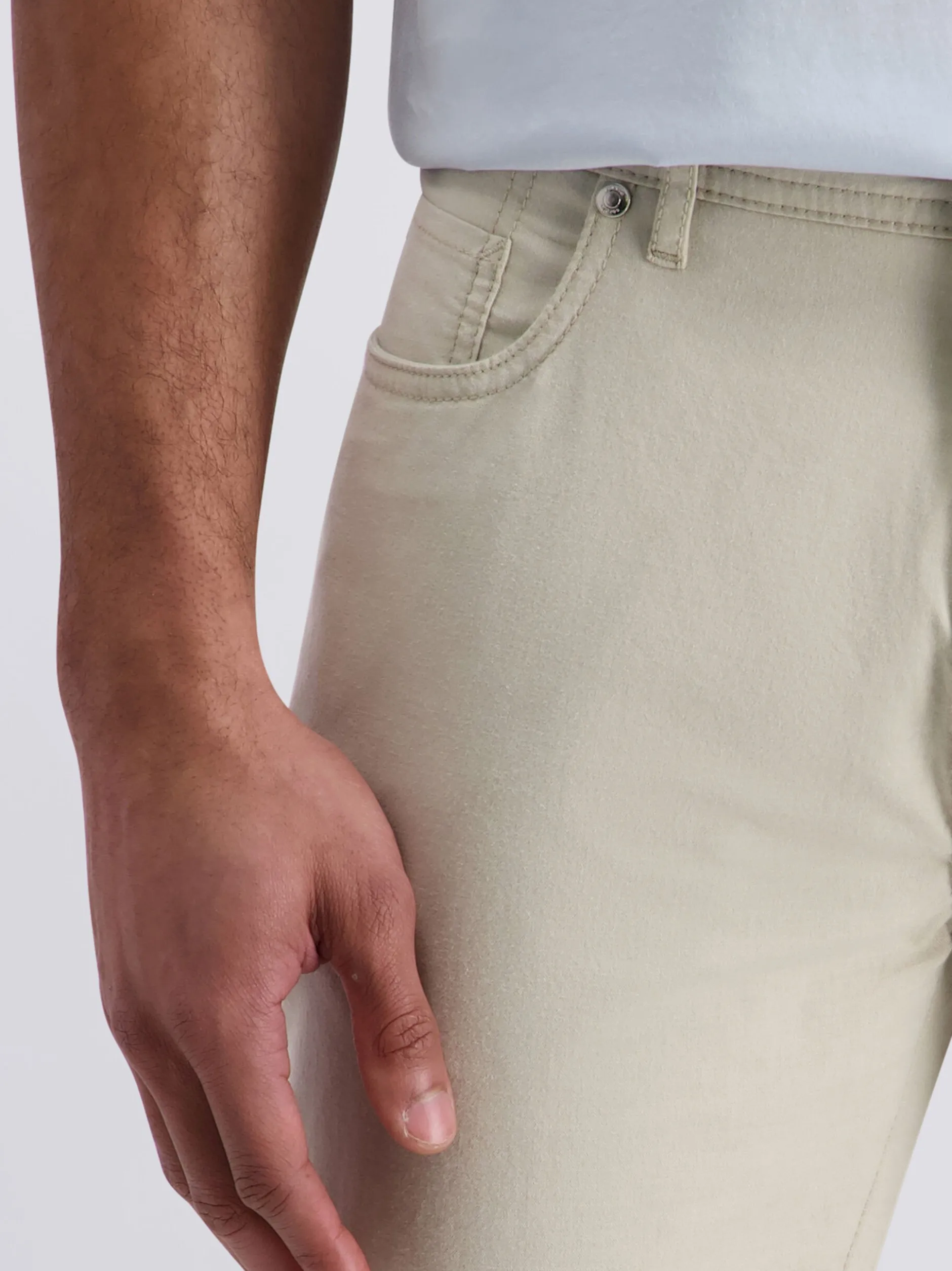Pierre Cardin Herren Hose Laval in beige - Länge: lang