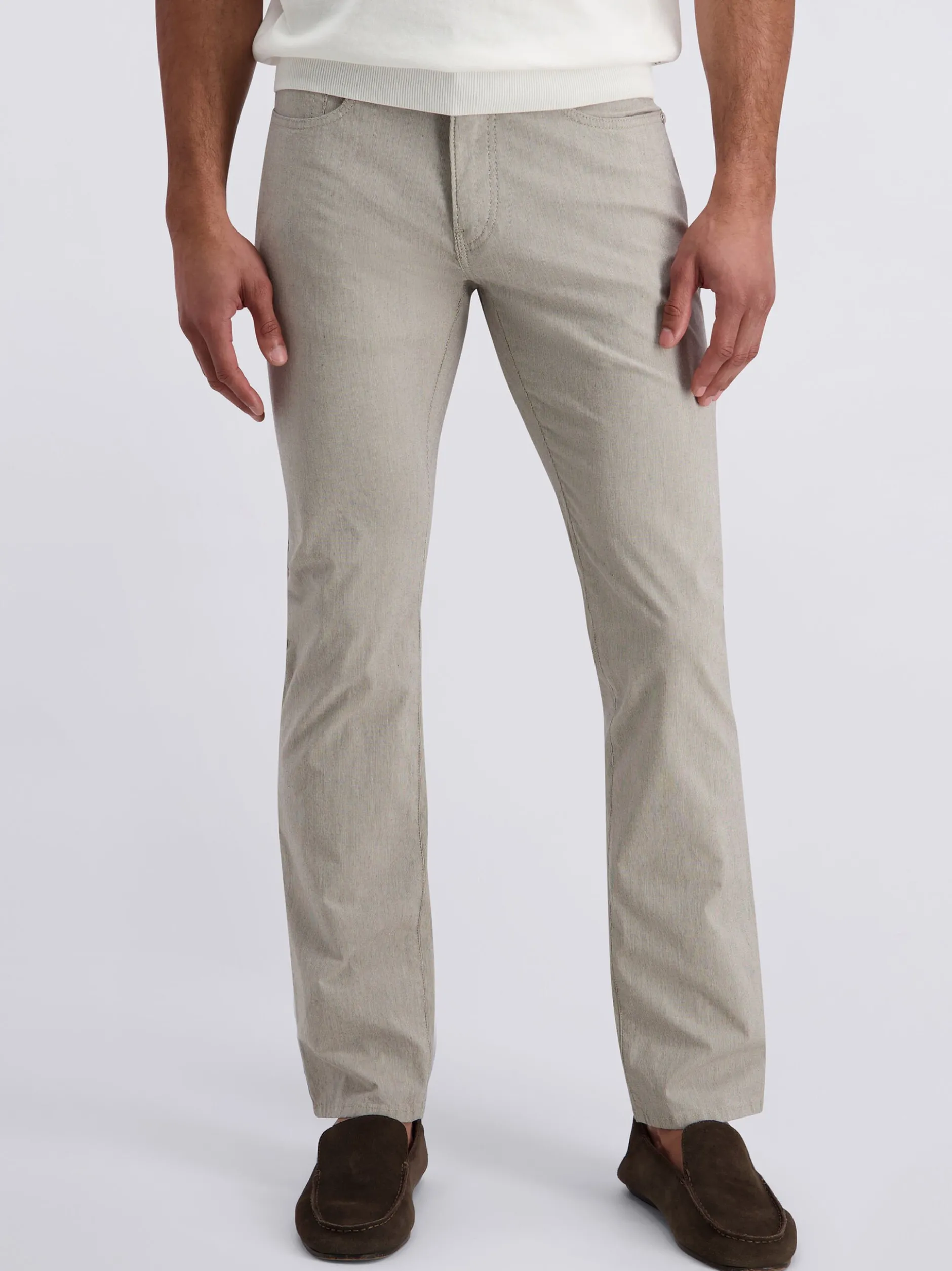 Pierre Cardin Herren Hose Lyon in beige - Länge: lang