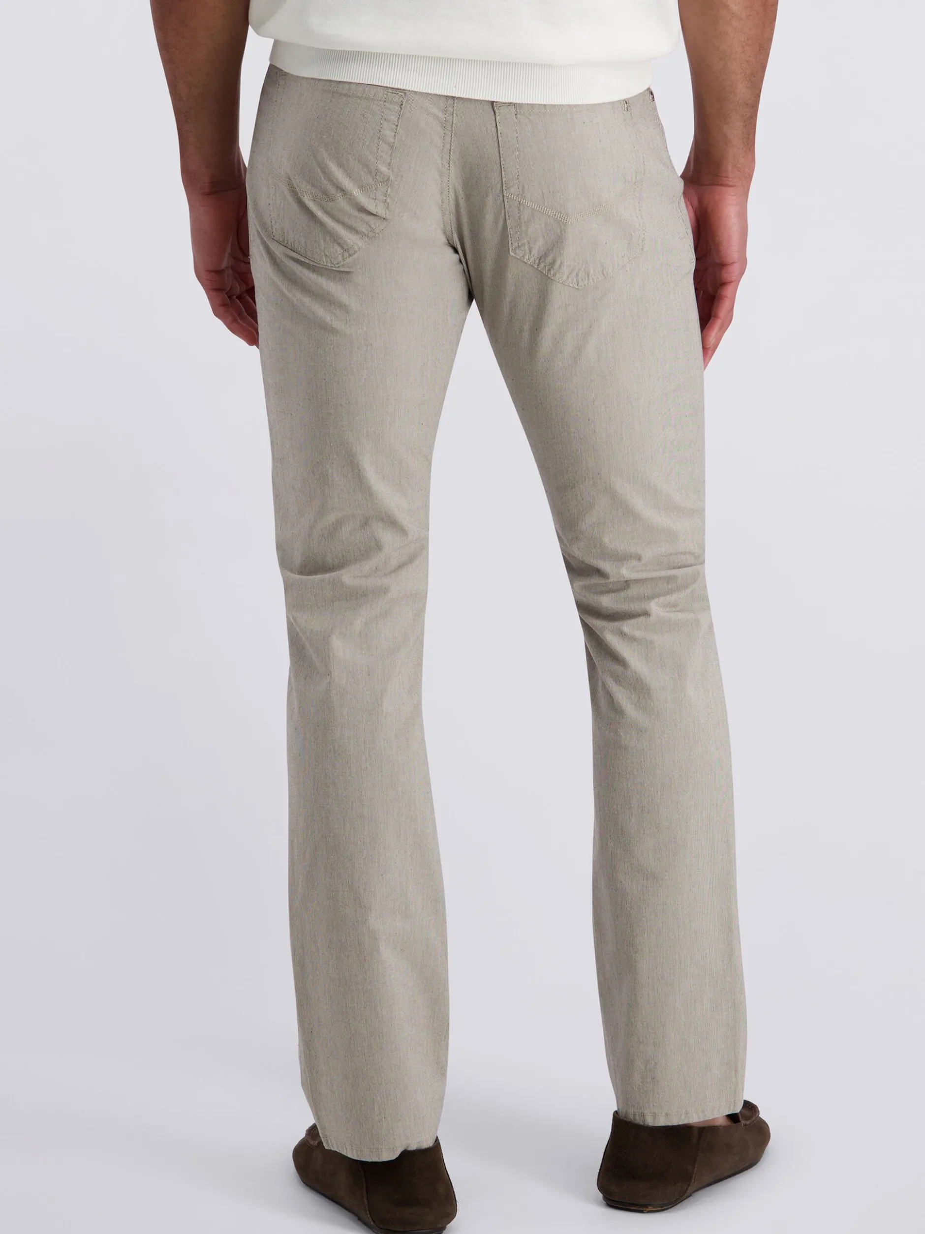 Pierre Cardin Herren Hose Lyon in beige - Länge: lang