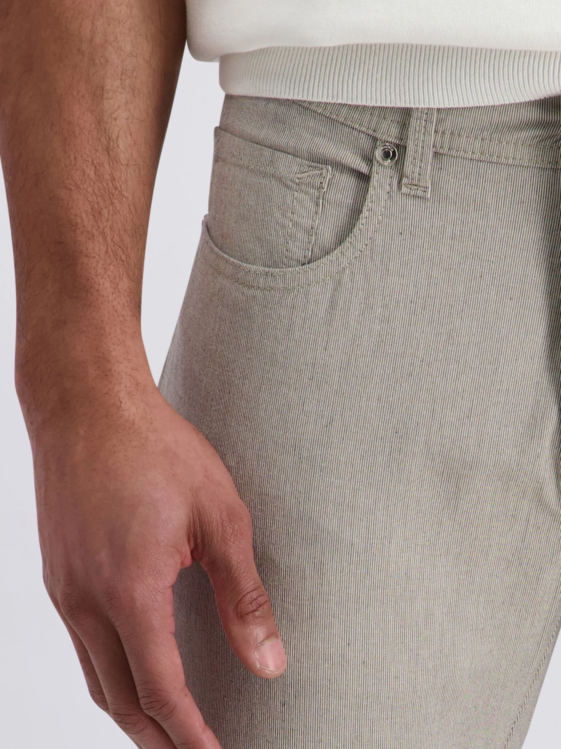 Pierre Cardin Herren Hose Lyon in beige - Länge: lang