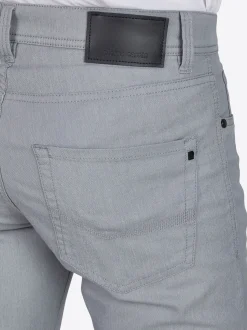 Pierre Cardin Herren Hose Lyon in grau - Länge: lang
