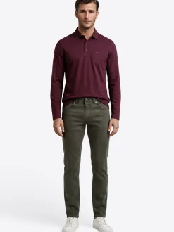 Pierre Cardin Herren Langarmshirt in rot