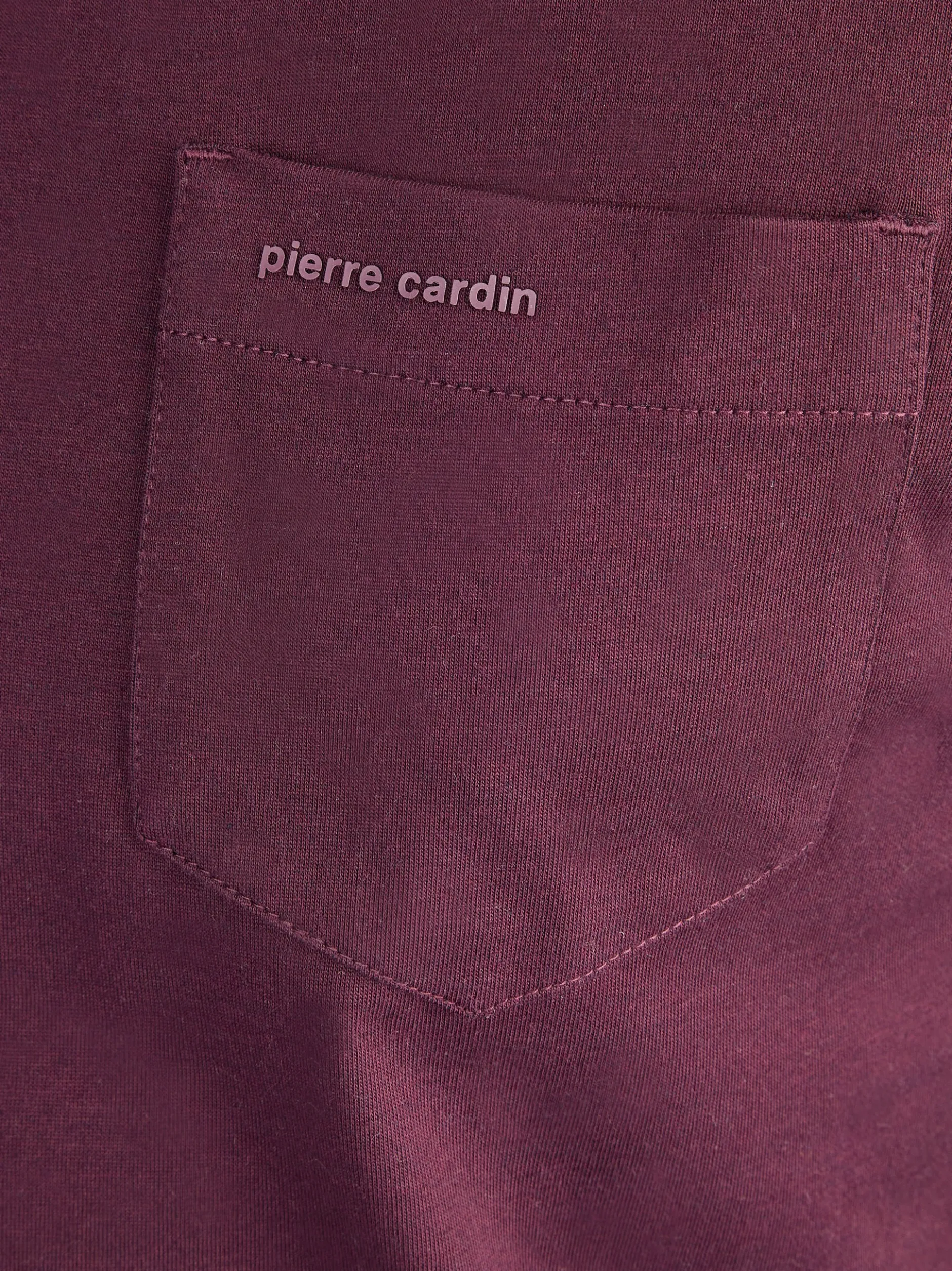 Pierre Cardin Herren Langarmshirt in rot
